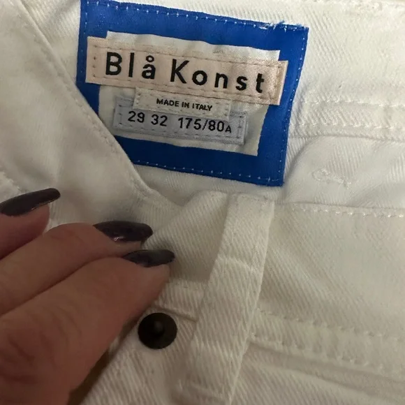 Acne Studios Bla KonstSouth White Men jeans‎ 29x 32 excellent condition.
